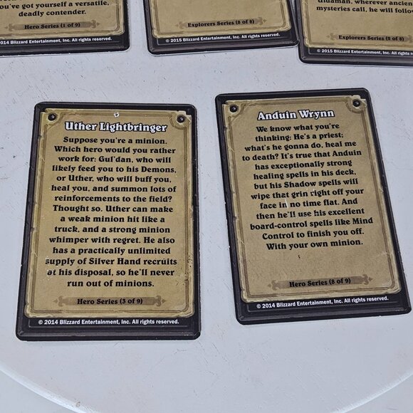 Blizzcon 2014 2015 Hearthstone Hero Class Set of 5 Card Warcraft Blizzard - Picture 8 of 10